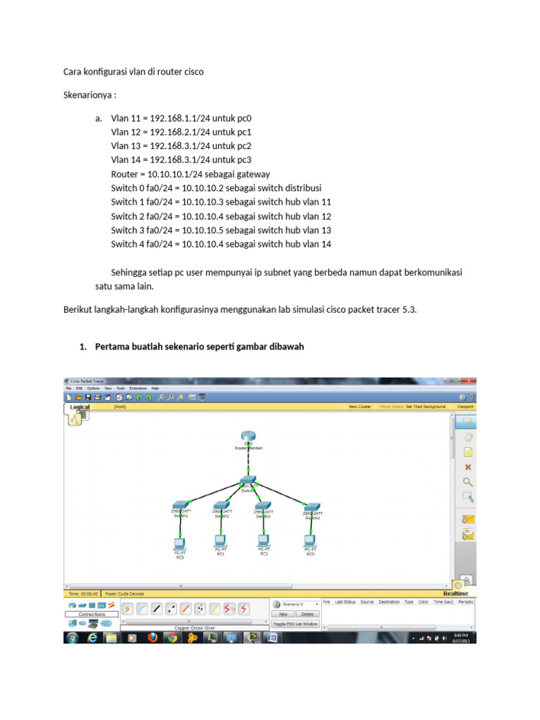 Panduan Konfigurasi VLAN di Router Cisco | PDF | Router (Computing ...