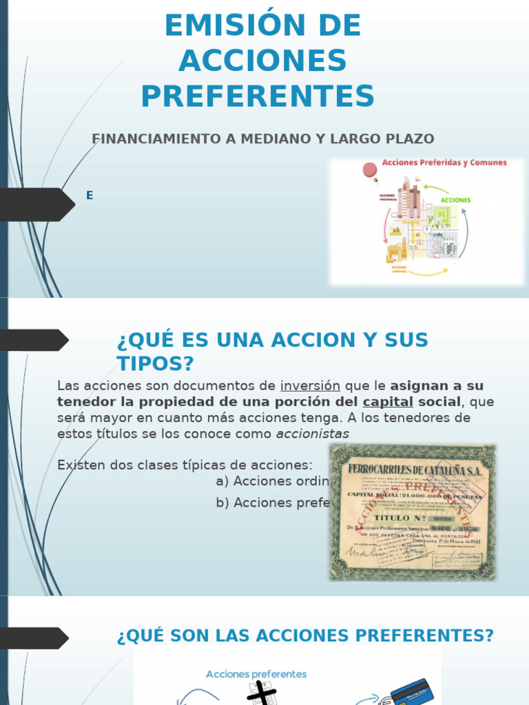 Emisión de Acciones Preferentes | PDF | Acciones preferentes ...