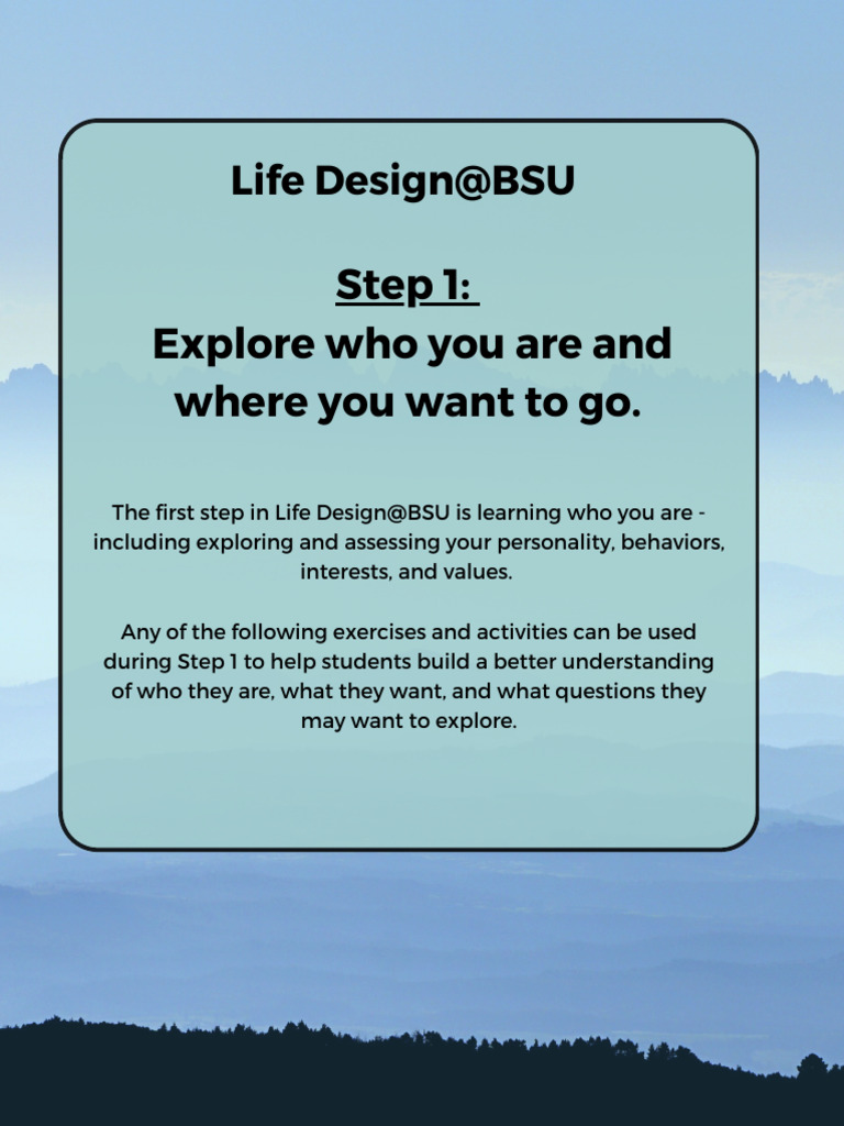 Life Design: Discover Your Identity | PDF