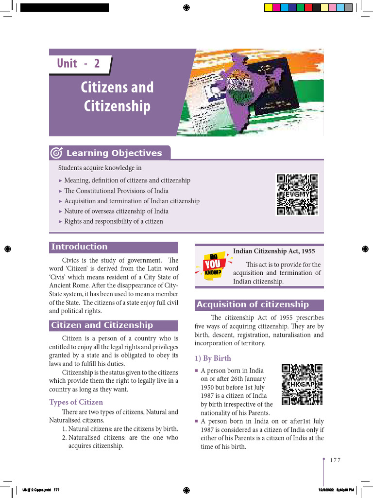 Understanding Indian Citizenship Laws | PDF | Citizenship ...