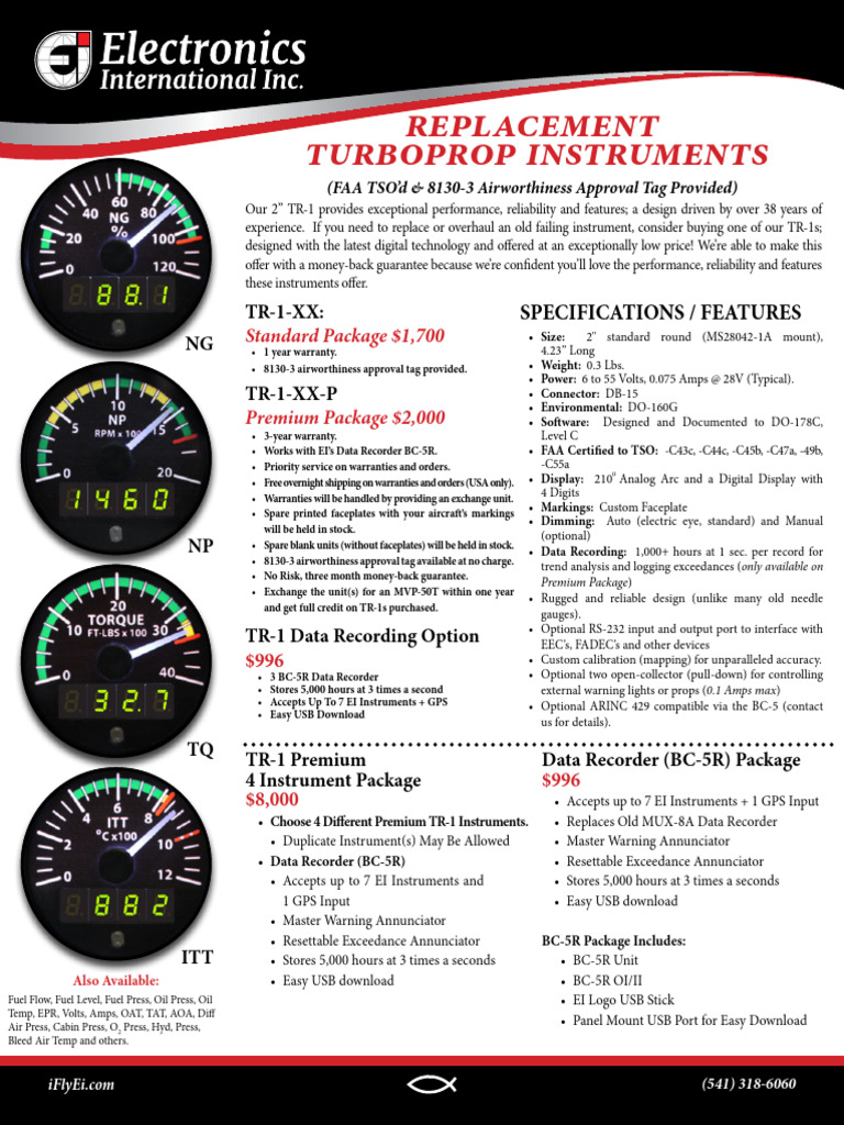 Advanced TR-1 Turboprop Instruments | PDF | Computer Engineering ...
