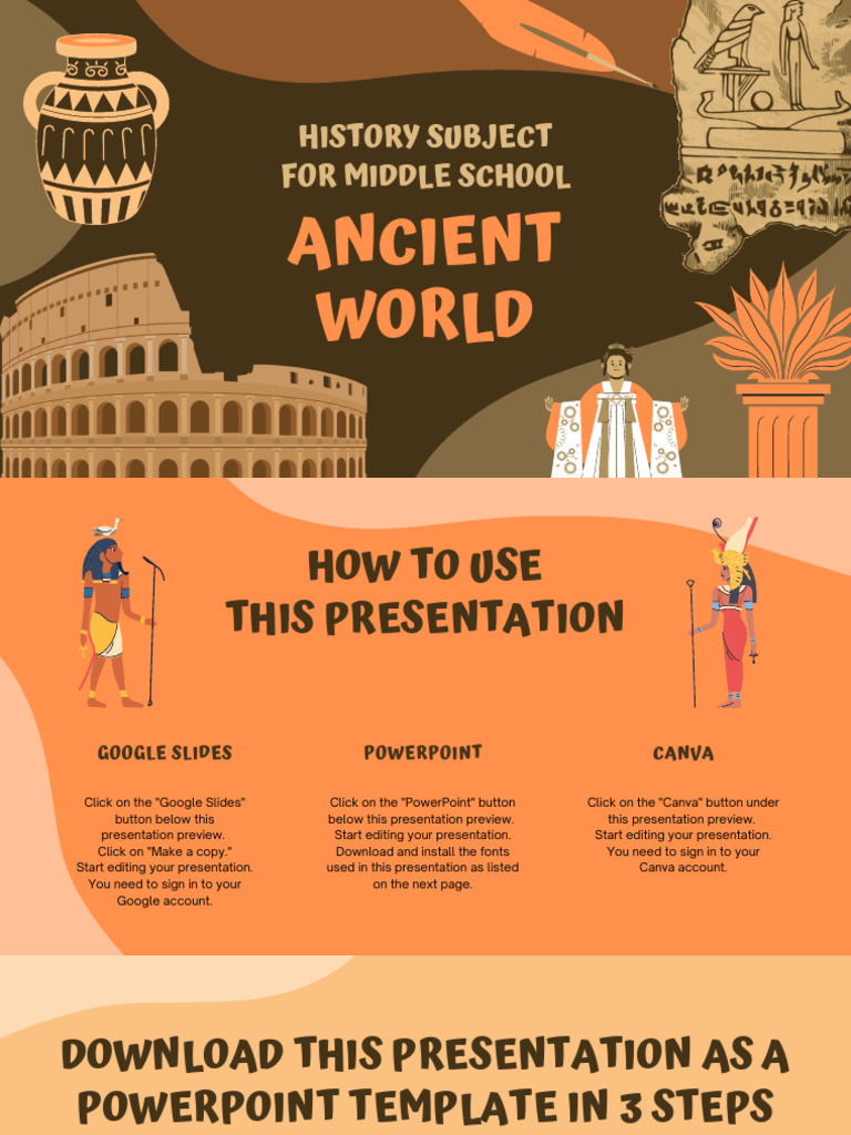 Free Ancient History Presentation Template | PDF | Microsoft Power ...