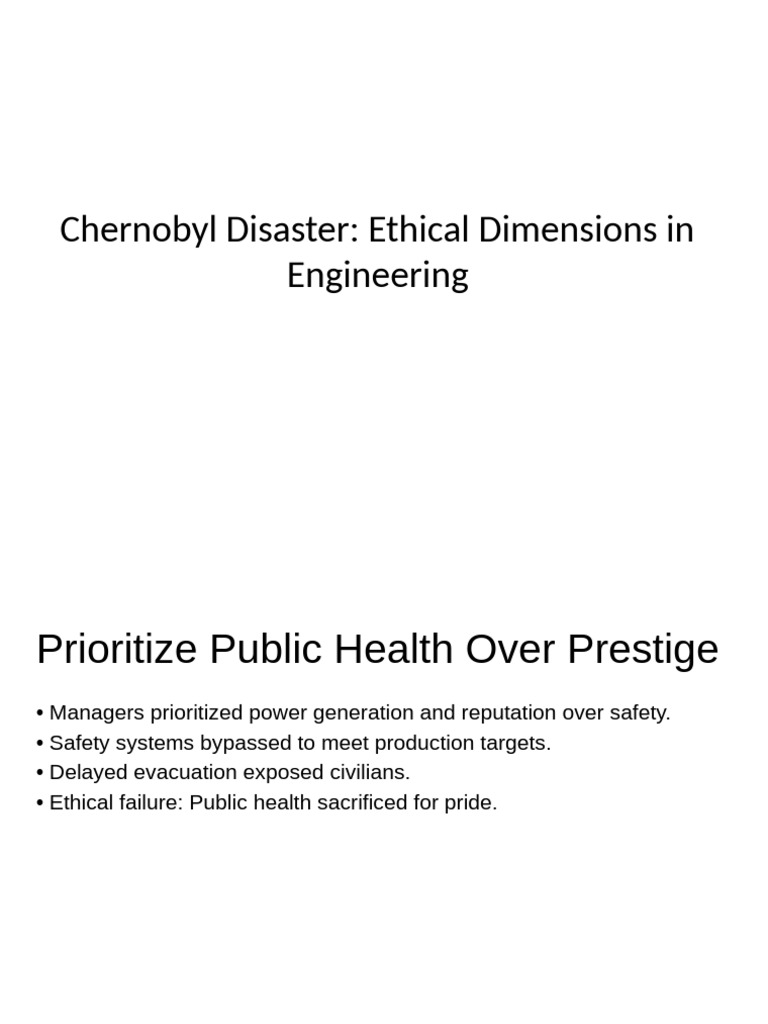 Chernobyl: Ethics in Engineering Failures | PDF | Chernobyl Disaster