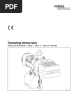 Download Demag DKUN Hoist Operating Manual by CraneMaintain SN93090561 doc pdf