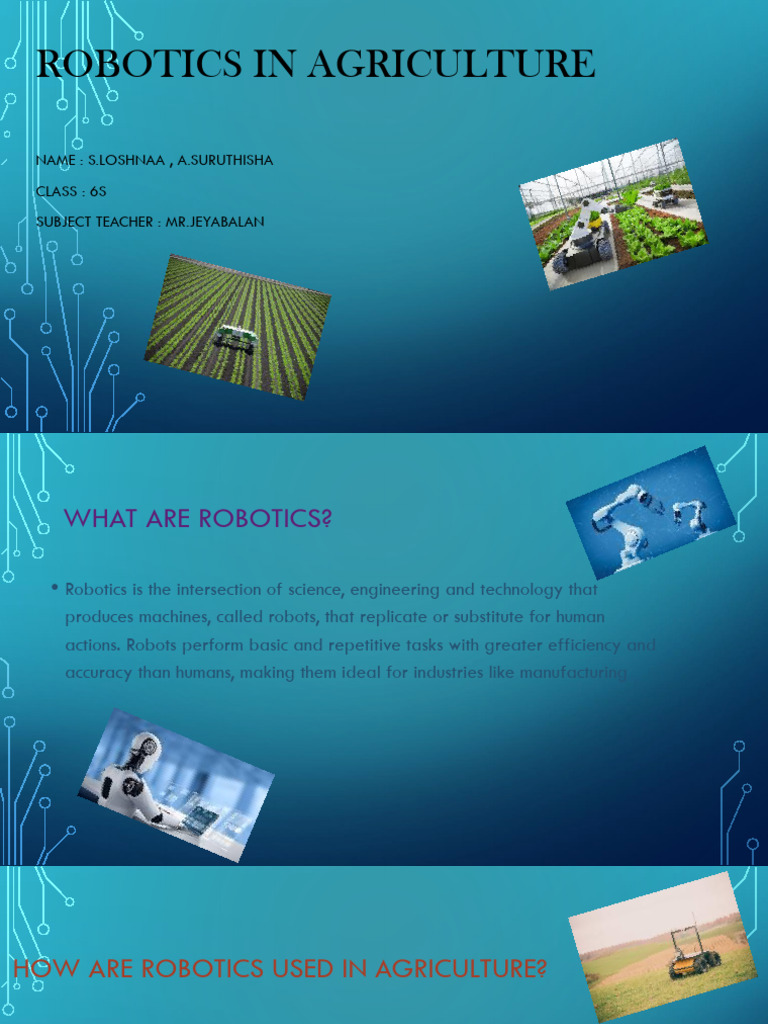 Robotics Transforming Agriculture | PDF
