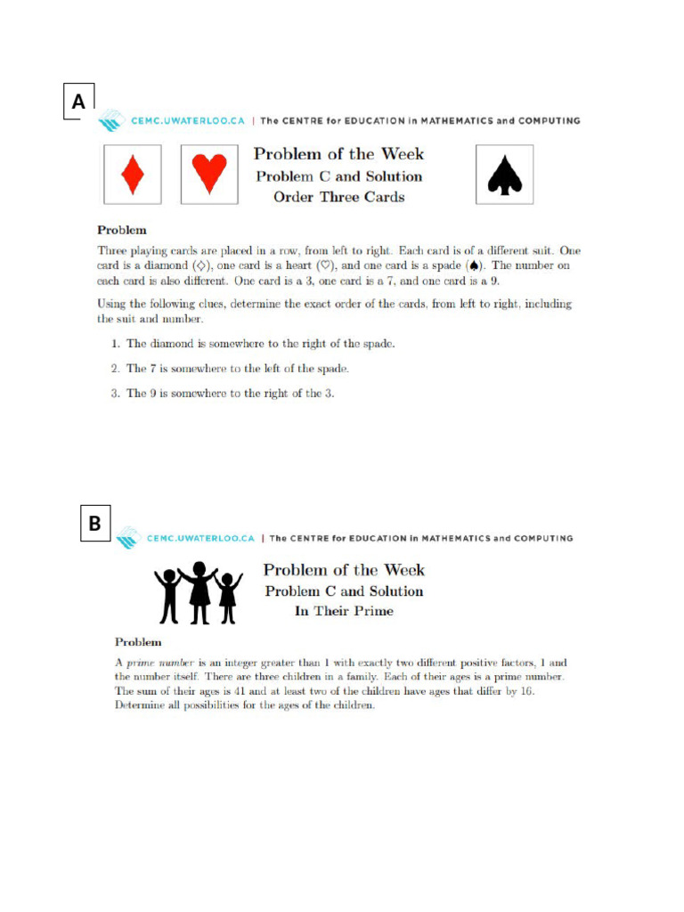 Waterloo Problem Solving | PDF