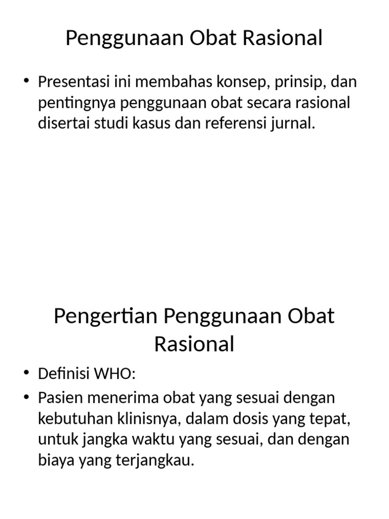 Penggunaan Obat Rasional | PDF