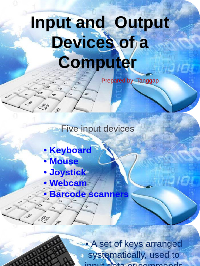 Computer Input and Output Devices Guide | PDF | Computer Keyboard ...