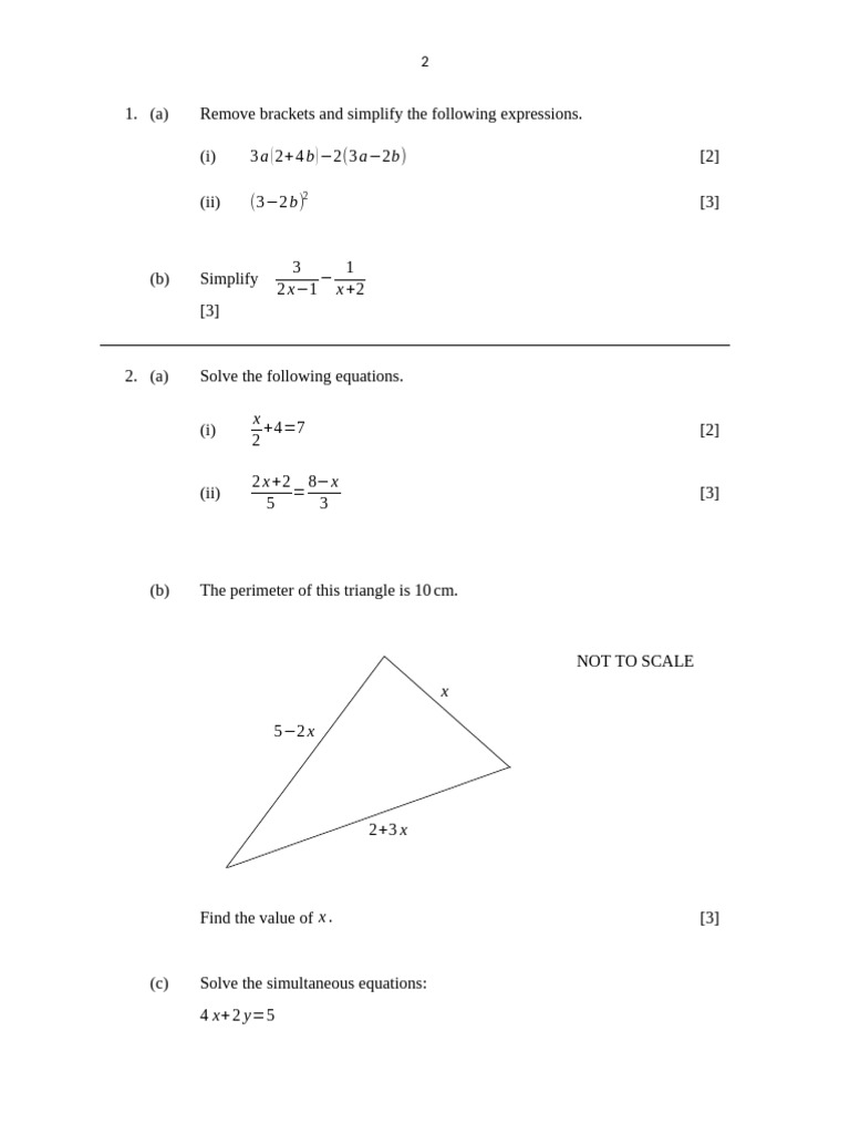 Math Simplification and Problem Solving Guide | PDF | Equations ...