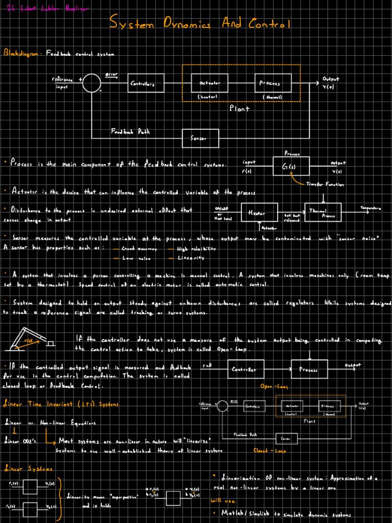 System Dynamics and Control Overview | PDF | Control Theory | Physics
