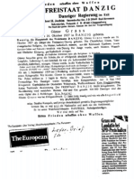 Fax Der Danziger Exil-Regierung