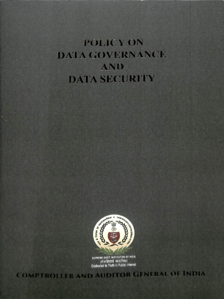 Policy On Data Governance & Data Security | PDF