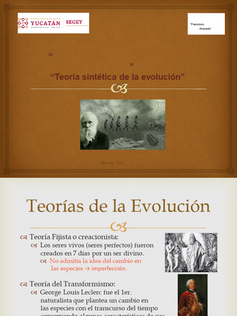 Teorías de la Evolución y Selección Natural | PDF | Seleccion natural ...