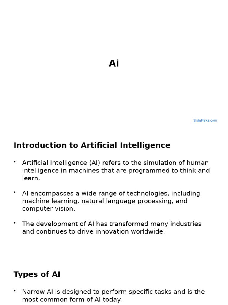 Overview of Artificial Intelligence Concepts | PDF