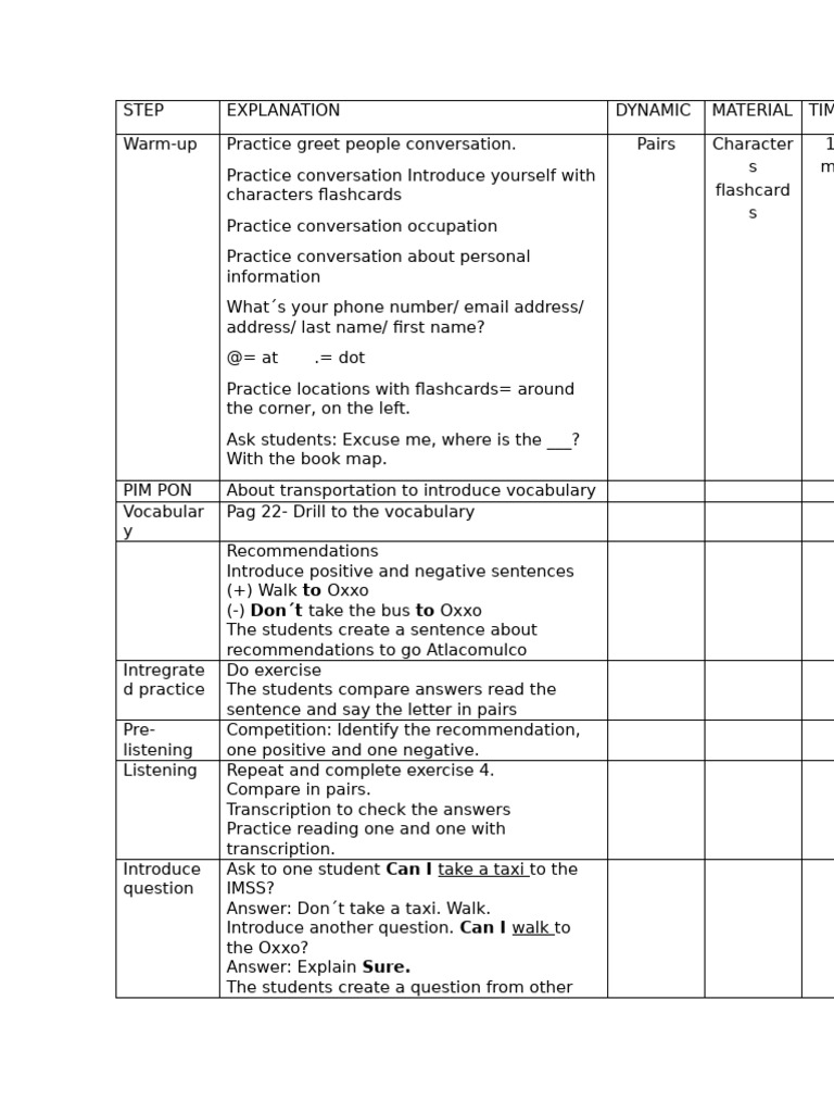 Dynamic English Conversation Practice | PDF