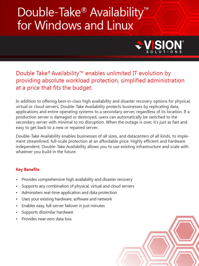 Double-Take Availability for High Availability | PDF | Cloud Computing ...