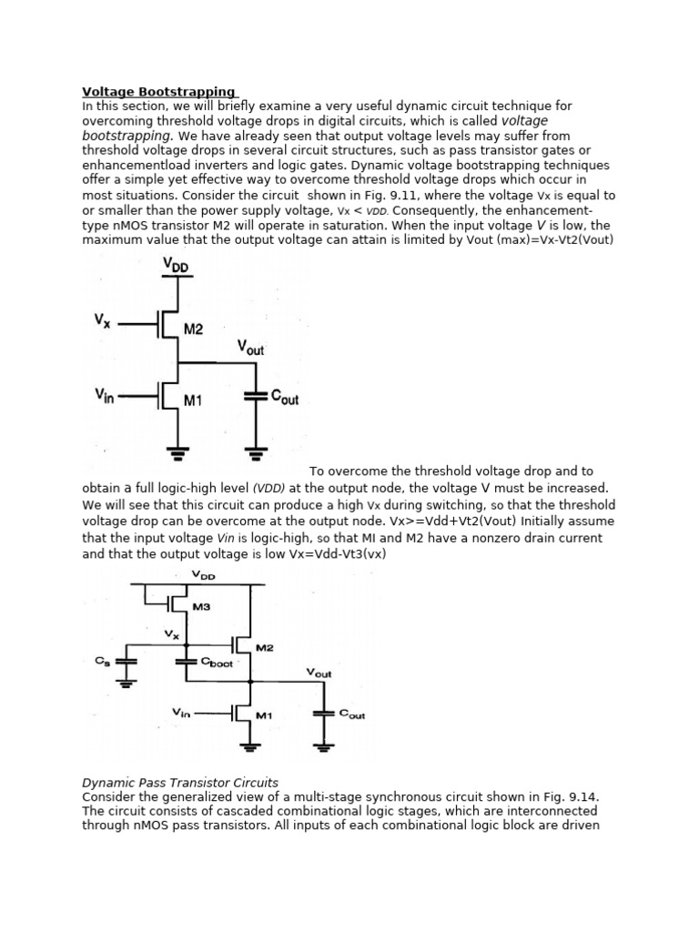 Synchronous Dynamic Pass Transistor Circuits | PDF | Cmos | Logic Gate