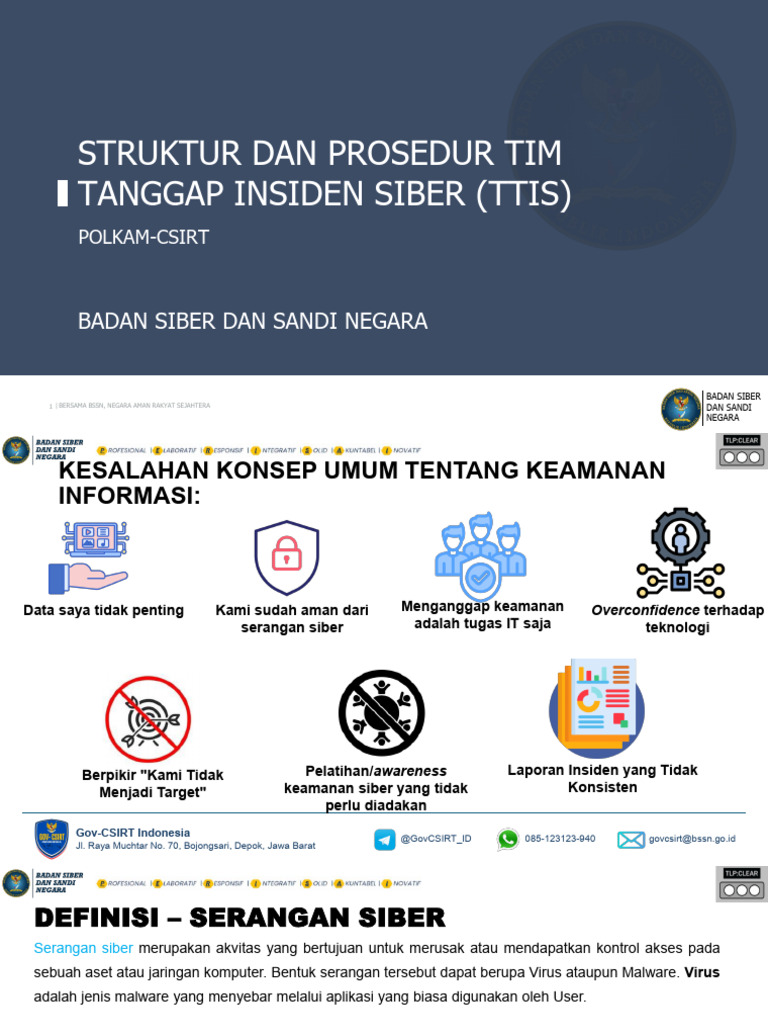 Keamanan Siber: Peran dan Struktur Gov-CSIRT | PDF