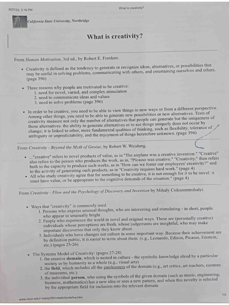 Critical Thinking Notes | PDF