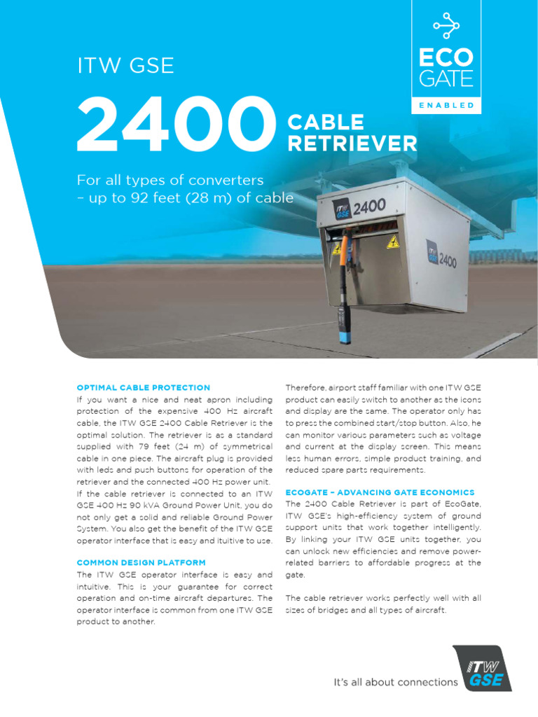 ITW GSE 2400 Cable Retriever Overview | PDF | Electrical Connector ...