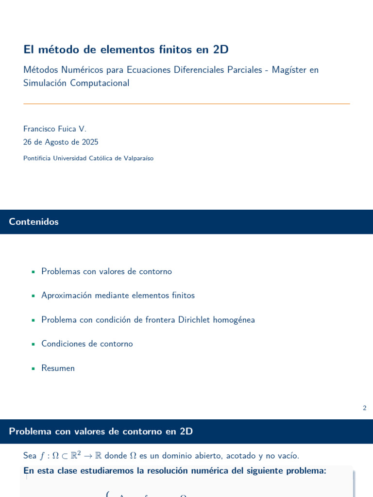 Clase 4-4 | PDF | Método de elementos finitos | Problema de valor límite