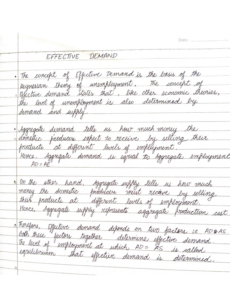 Effective Demand | PDF