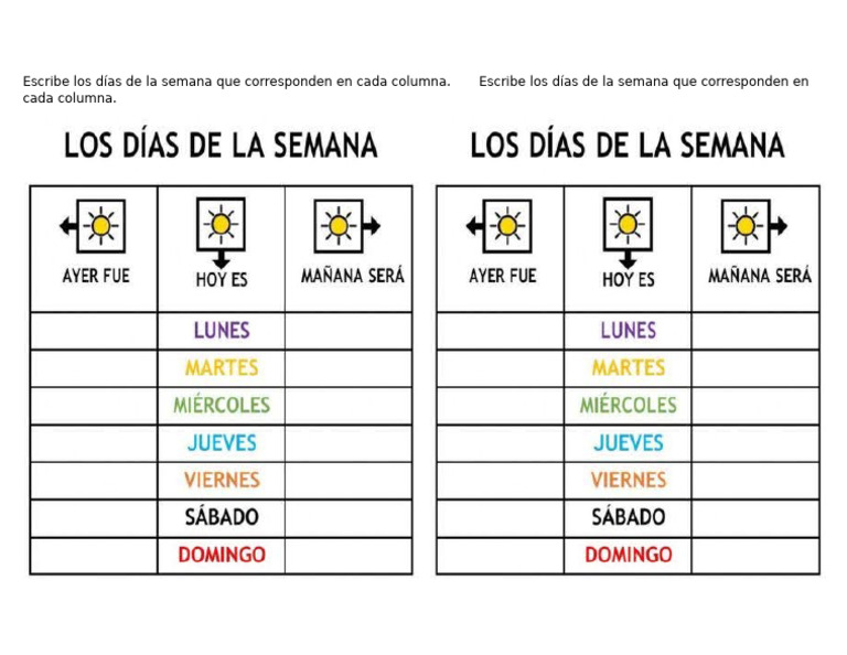 los-d-as-de-la-semana-completar-ayer-ma-ana-pdf
