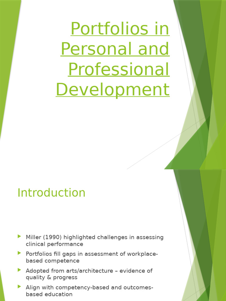 Effective Portfolios for Development & Assessment | PDF | Mentorship ...