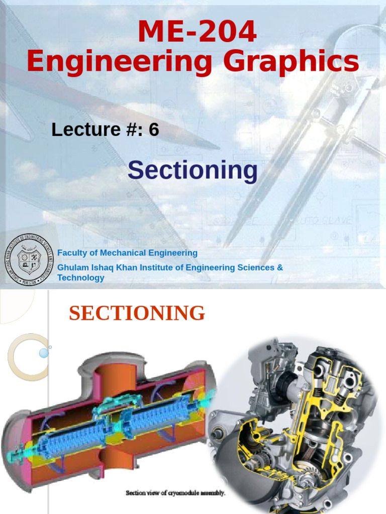 Sectioning in Engineering Drawing | PDF