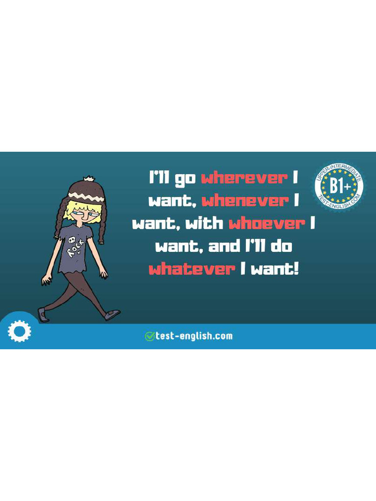 Whatever, Wherever, Whenever, Whichever... - Explanation | PDF