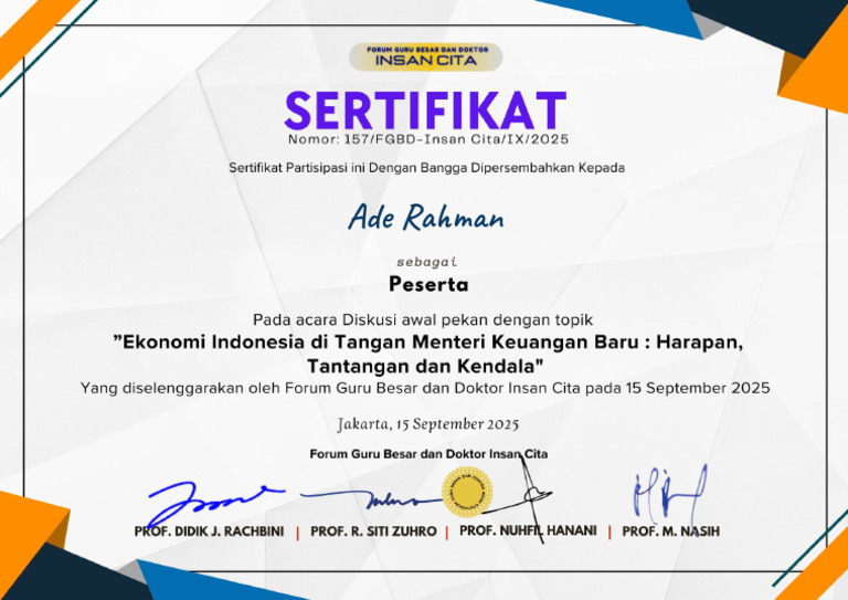 Ade Rahman | PDF