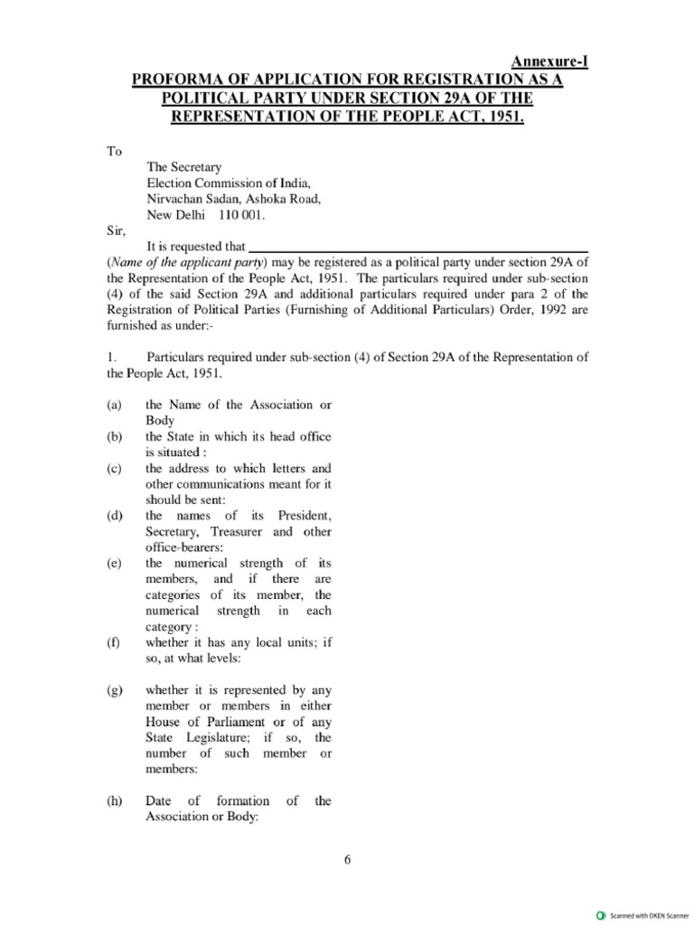 Guidelinesandformat Under Section 29A-1 | PDF
