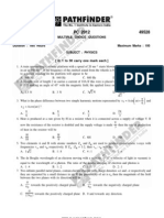 Wbjee 2012 Phy & Chem Question Paper