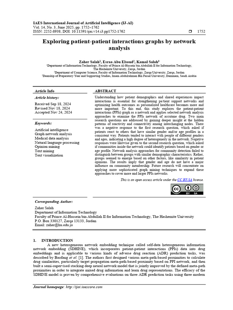 Analyzing Patient Interactions in Healthcare | PDF | Graph Theory ...