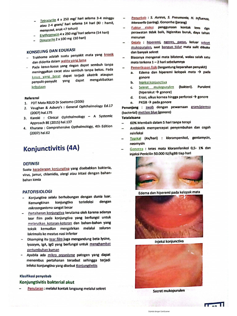 Mata Merah, Visus Normal, Mata Kotor | PDF
