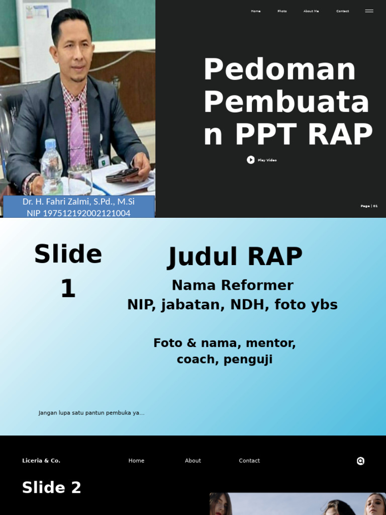 Panduan Pembuatan PPT RAP Efektif | PDF