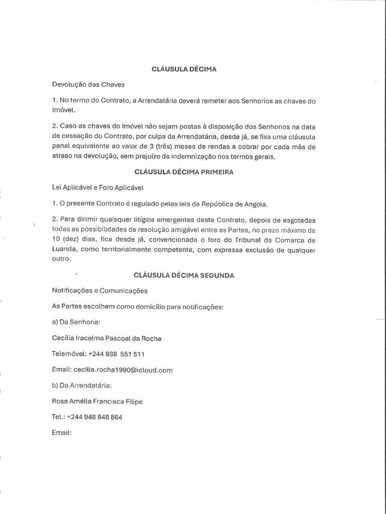 Contracto Da Casa | PDF