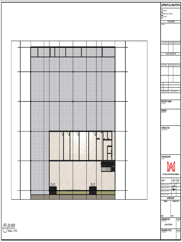 Approval Drawing for Project WMP-STR-R0 | PDF