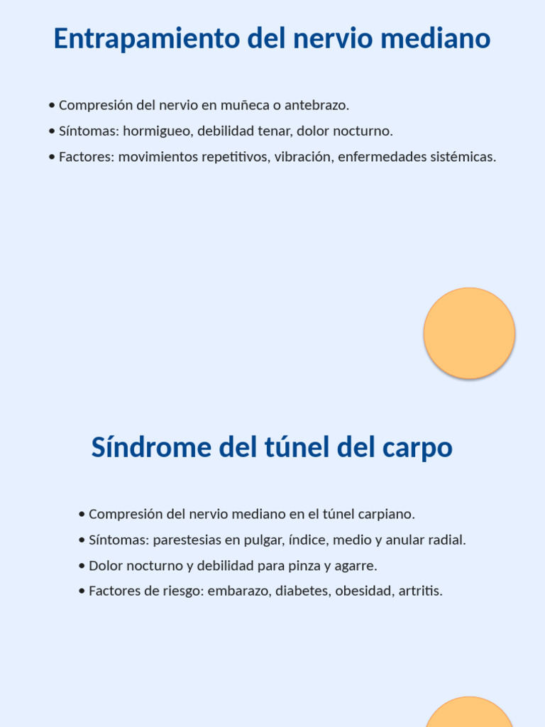 Atrapamiento Del Nervio Mediano y Túnel Del Carpo | PDF