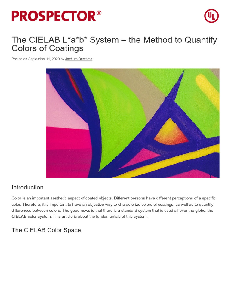 Understanding the CIELAB Color System | PDF | Color | Mathematics