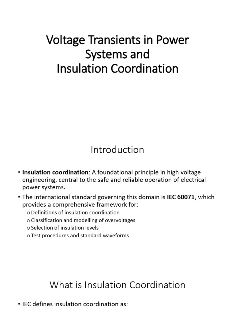 Insulation Coordination in Power Systems | PDF | Insulator (Electricity ...