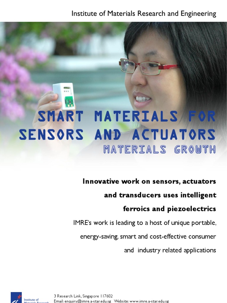 Smart Materials for Sensors & Actuators | PDF | Piezoelectricity | Actuator