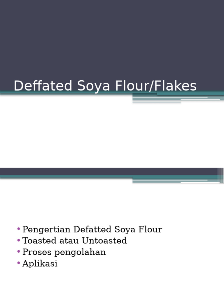 Defatted Soya Flour | PDF