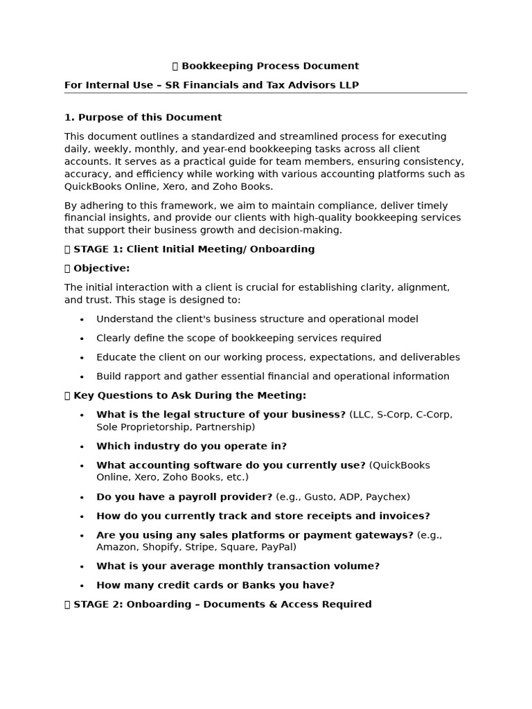 Streamlined Bookkeeping Process Guide | PDF | Balance Sheet | Expense