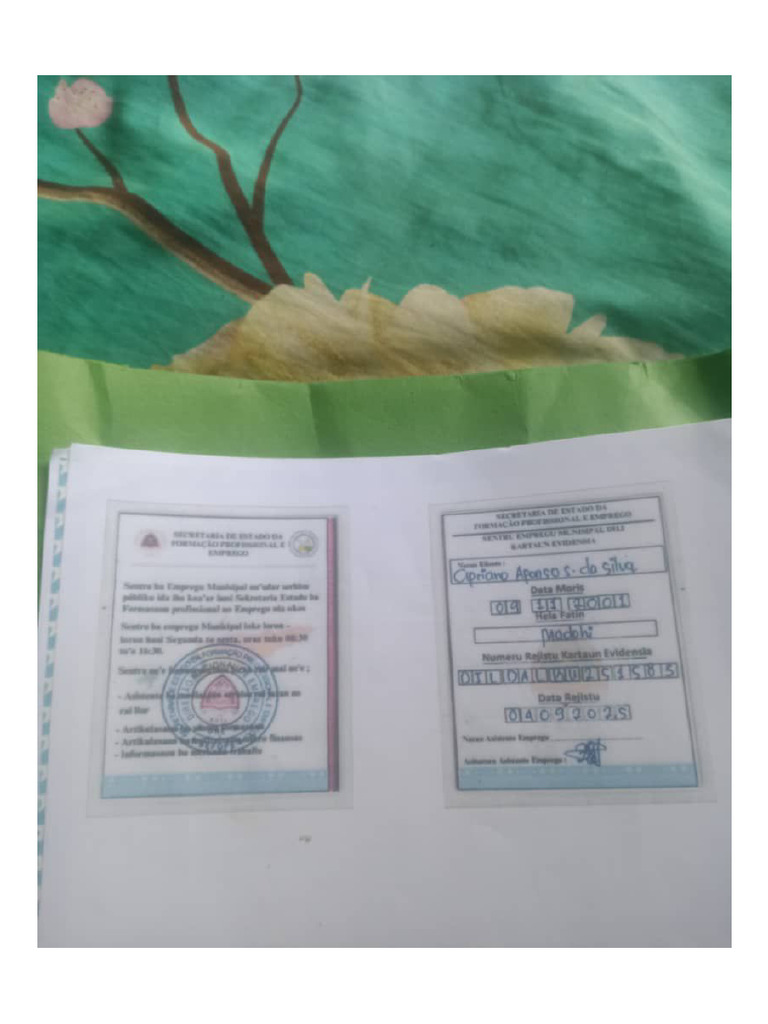 Card Evidence Ano | PDF