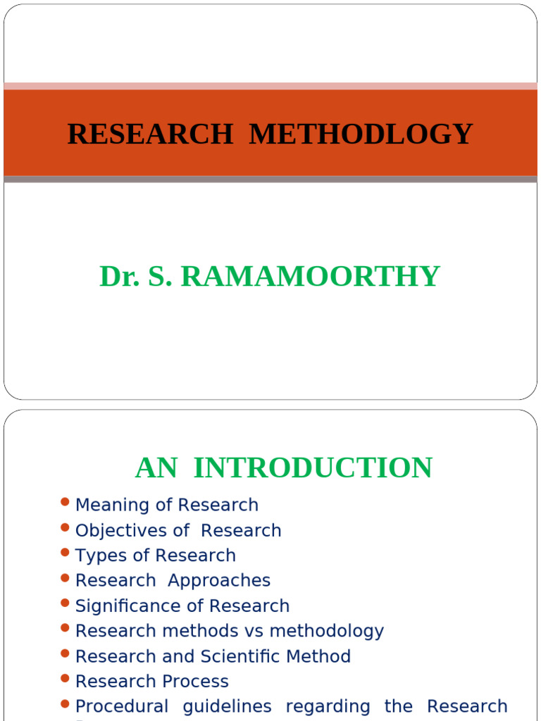 Introduction to Research Methodology | PDF | Methodology | Scientific ...