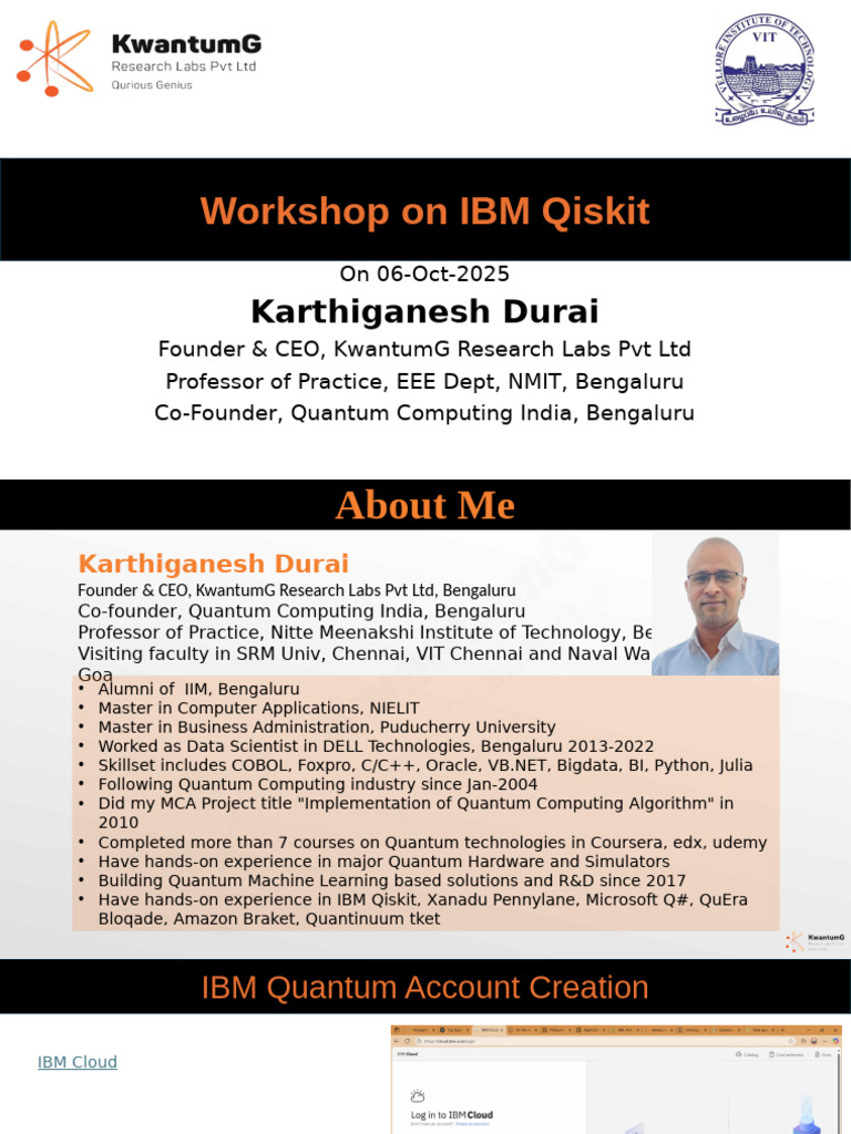 Workshop On Quantum Programming | PDF | Quantum Computing | Computing