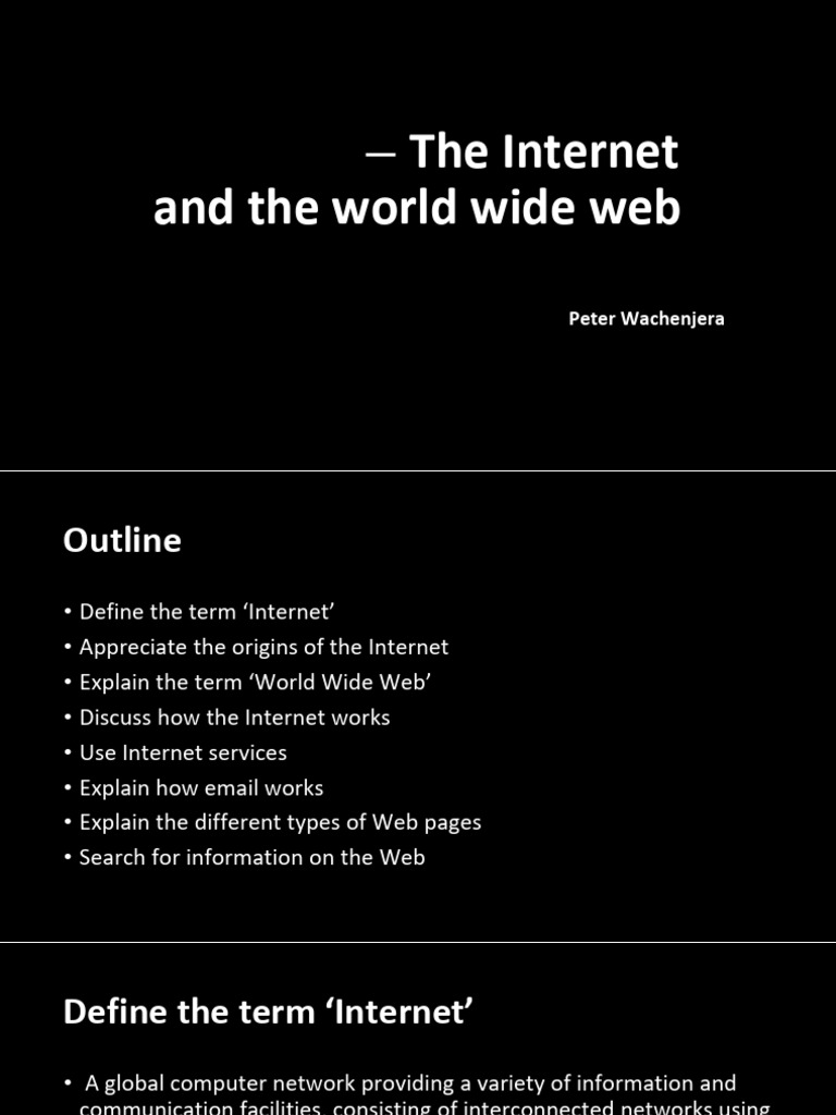 05 - DIS - 113 - The Internet and The World Wide Web | PDF | World Wide ...