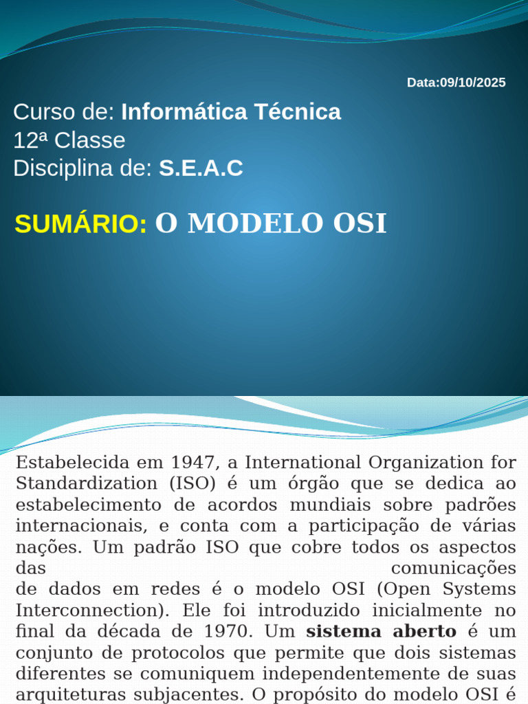 Entendendo o Modelo OSI em Redes | PDF | Modelo OSI | Rede de computadores