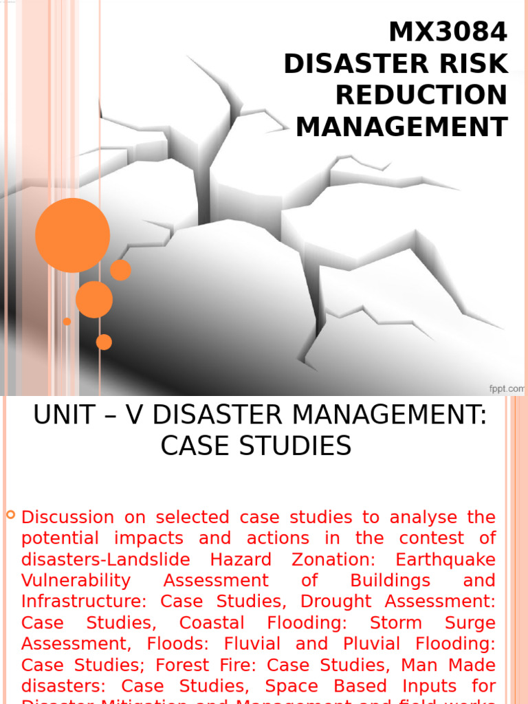 Disaster Management Case Studies Overview | PDF | Landslide | Flood